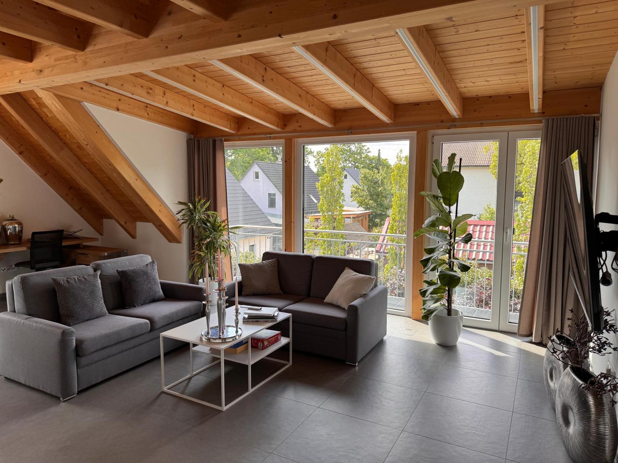 Moderne Ferienunterkunft/Wohnung Burgthann Luaran gambar