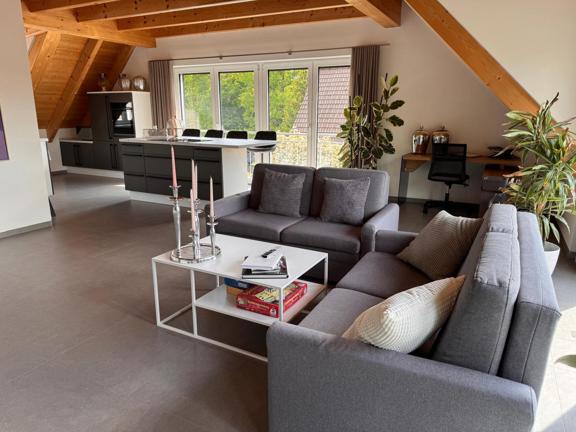 Moderne Ferienunterkunft/Wohnung Burgthann Luaran gambar